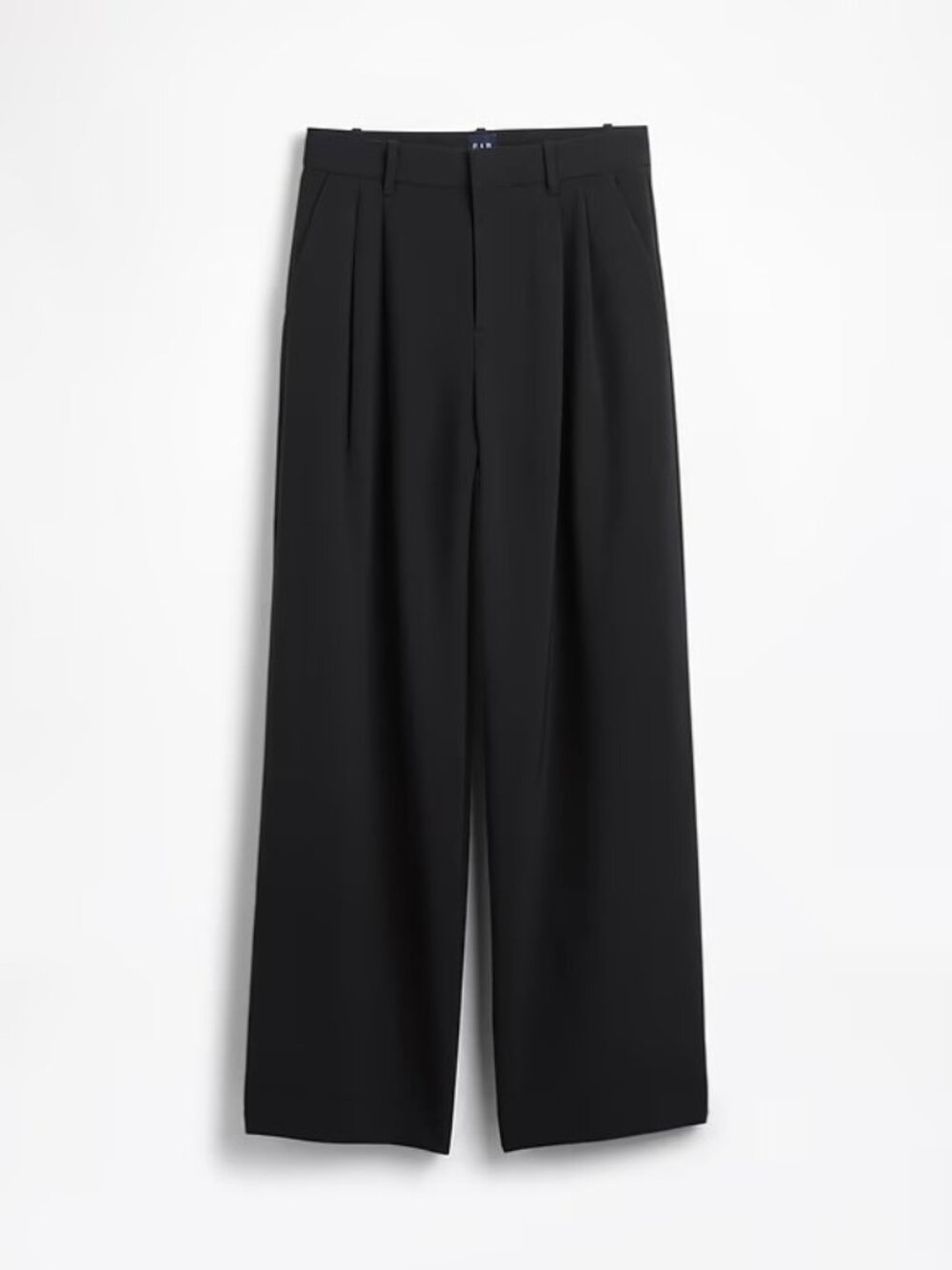 GAP 365 High Rise Pleated Trouser Pants Black Career - Picture 4 of 13